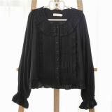 Ruffles Collar Long Sleeves Cotton Lolita Blouse