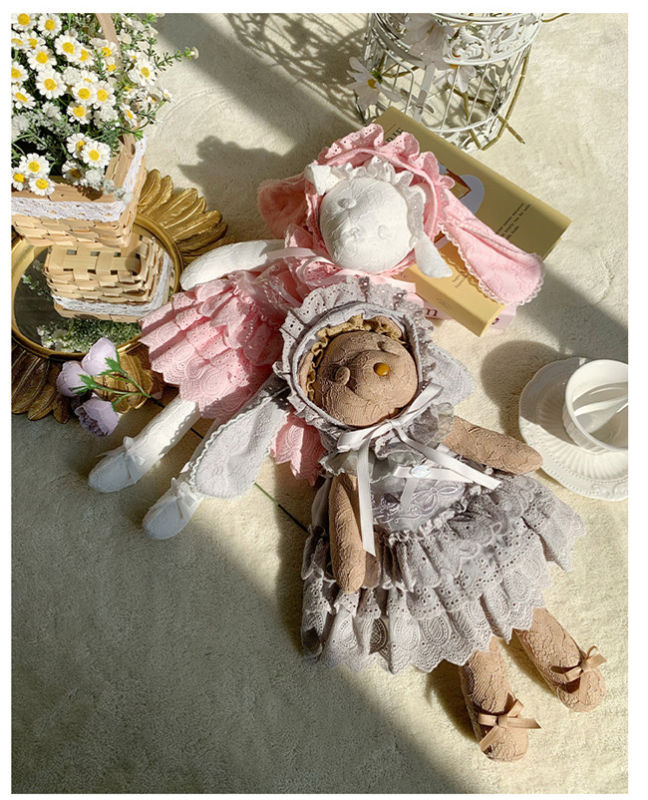 Withpuji Lamb and Kitten Doll Bag and Accessories