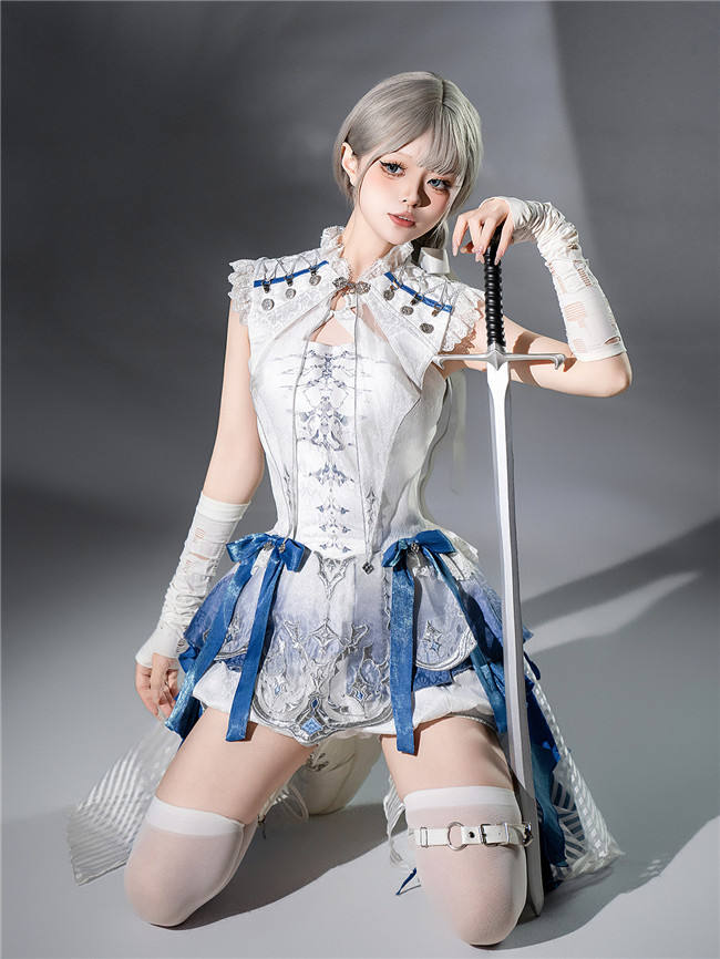 Blue Spine Lolita Jumpers, Cape and Short Pants