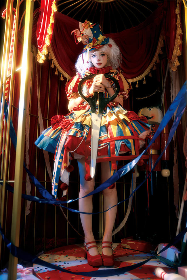 Circus Fairy Tale Super Sweet Lolita Dress, Choker and Ribbon