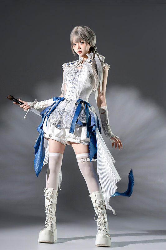 Blue Spine Lolita Jumpers, Cape and Short Pants