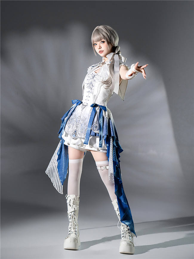Blue Spine Lolita Jumpers, Cape and Short Pants