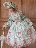 Bramble Rose Antique Cake Classic Lolita Dress Full Set