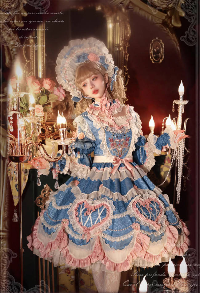 Bramble Rose Antique Cake Classic Lolita Dress Full Set