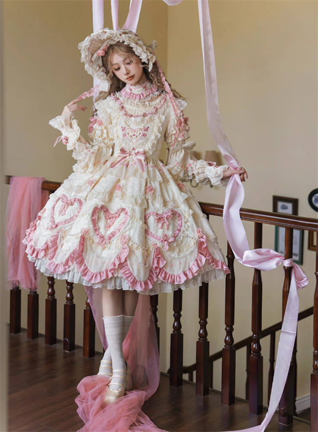 Bramble Rose Antique Cake Classic Lolita Dress Full Set
