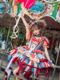 Circus Fairy Tale Super Sweet Lolita Dress, Choker and Ribbon
