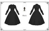 Withpuji Fake Two Pieces Gothic Lolita Dress
