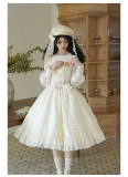 Withpuji Harp Embroidery Classic Lolita Dress and Capelet