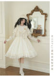 Withpuji Harp Embroidery Classic Lolita Dress and Capelet