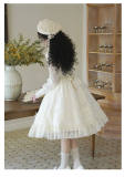 Withpuji Harp Embroidery Classic Lolita Dress and Capelet