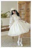 Withpuji Harp Embroidery Classic Lolita Dress and Capelet