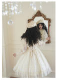 Withpuji Harp Embroidery Classic Lolita Dress and Capelet