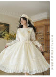 Withpuji Harp Embroidery Classic Lolita Dress and Capelet