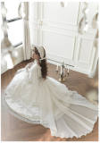 Withpuji Cherish White Lolita Dress, Underskirt, Tailing and Accessories