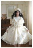 Withpuji Harp Embroidery Classic Lolita Dress and Capelet