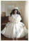 One Piece Dress + Bow Brooch + Flower Brooch + Capelet