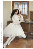 Withpuji Harp Embroidery Classic Lolita Dress and Capelet