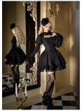 Withpuji Midnight Whispers Gothic Lolita Dress and Hime Sleeves