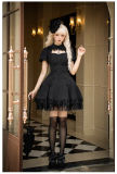 Withpuji Midnight Whispers Gothic Lolita Dress and Hime Sleeves