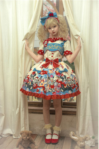 Puppy Dollhouse Sweet Lolita Dress Full Set