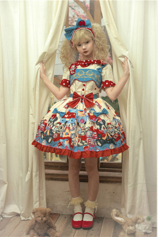 Puppy Dollhouse Sweet Lolita Dress Full Set
