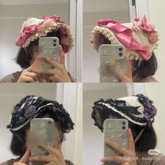 Puella Magi Madoka Magica Handmade Bonnet and Gloves Waist Belt