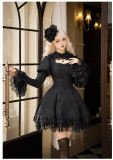 Withpuji Midnight Whispers Gothic Lolita Dress and Hime Sleeves