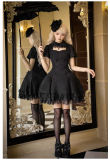 Withpuji Midnight Whispers Gothic Lolita Dress and Hime Sleeves