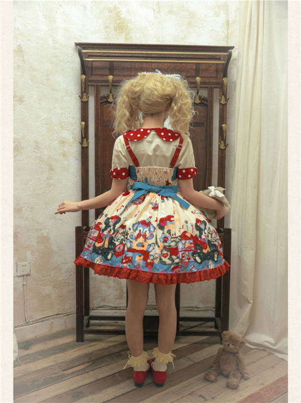 Puppy Dollhouse Sweet Lolita Dress Full Set