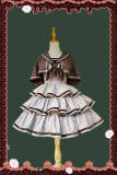 Infanta Stripe Tiered Lolita Jumper Dress, Cape and Blouse