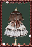 Infanta Stripe Tiered Lolita Jumper Dress, Cape and Blouse