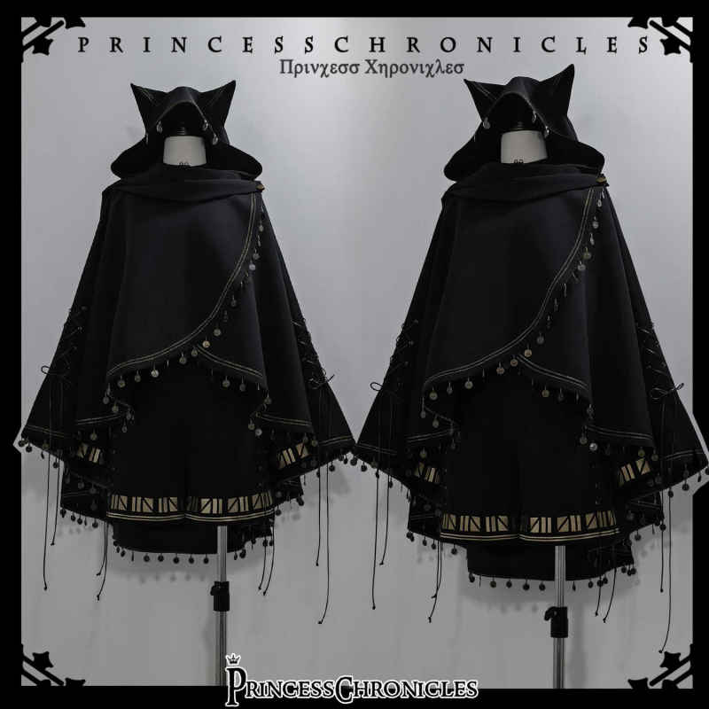 Princess Chronicles Black Cat Cape Ouji Fashion