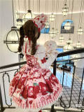 Sweet Strawberry Short Sleeves Lolita Dress and Jumper Dress