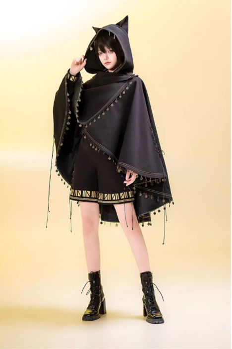 Princess Chronicles Black Cat Cape Ouji Fashion
