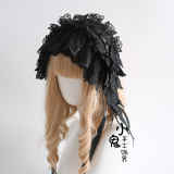 Handmade Gothic Lolita Headdress with Detachable Wings