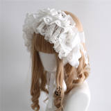 White Lace Lolita Headdress