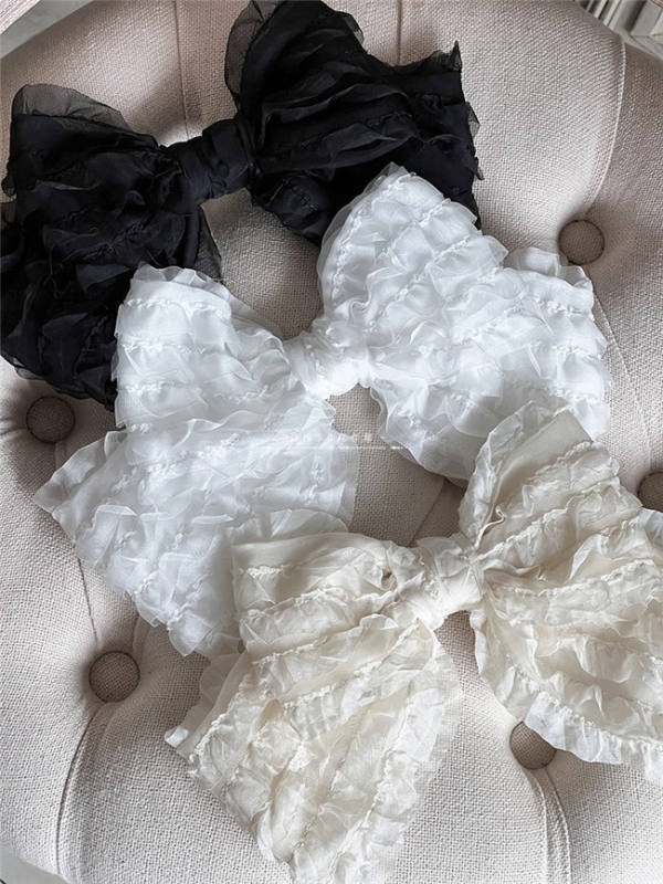 The Spring of Poetry in the Mist Bowknot Top Hairclip