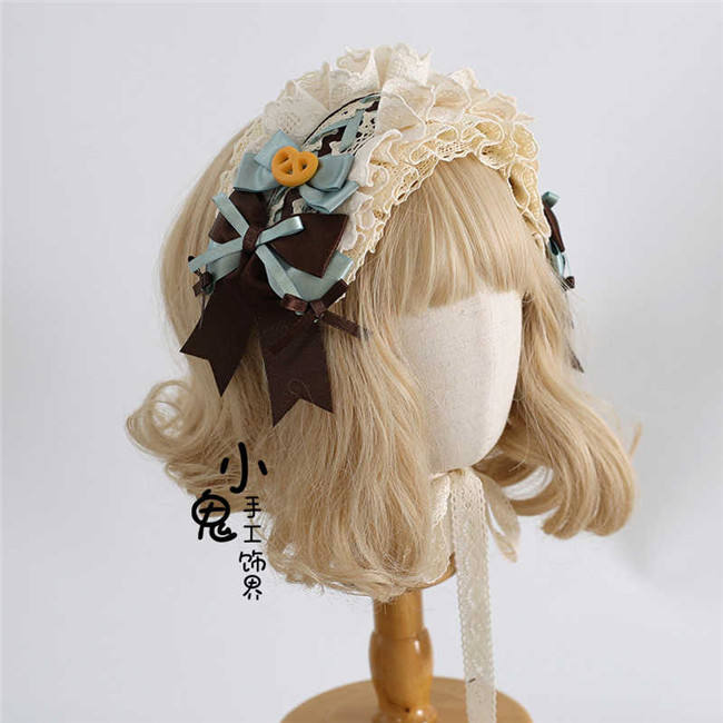 Mint Chocolate Handmade Lolita Headband and Top Hat