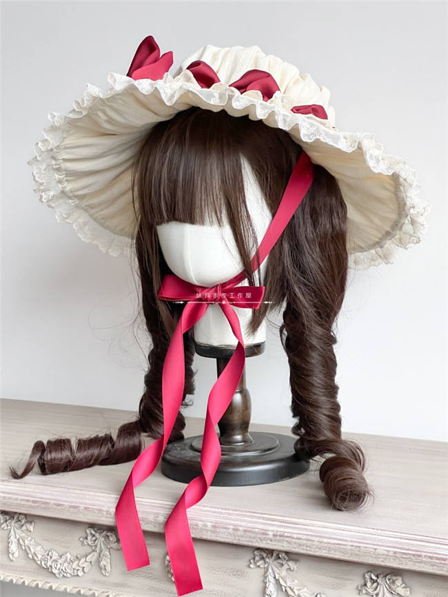 Antique Doll Handmade Lolita Hat