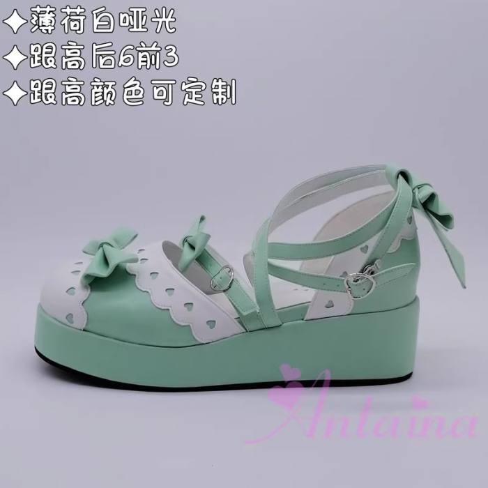 Sweet Two Colors Girls Lolita Sandals