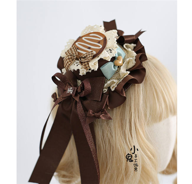 Mint Chocolate Handmade Lolita Headband and Top Hat