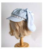 Plaid Rabbit Ears Lolita Beret