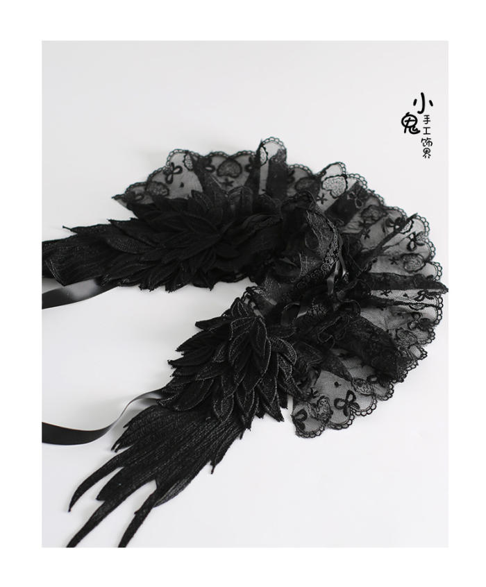 Handmade Gothic Lolita Headdress with Detachable Wings