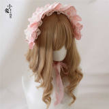 Pink White Lace Lolita Headdress