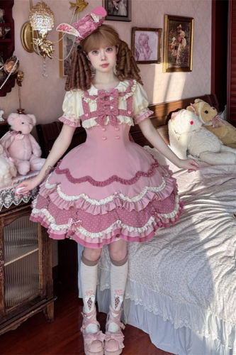 Rabbit Cake Sweet Lolita Dress and Hat