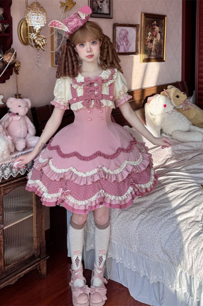 Rabbit Cake Sweet Lolita Dress and Hat