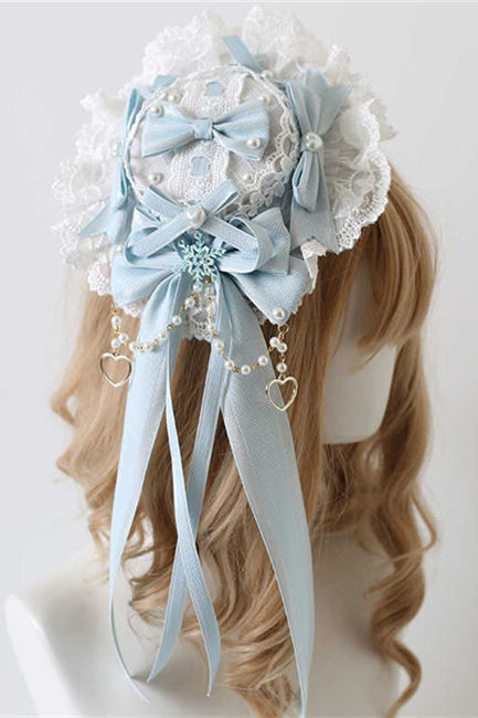 Bowknots Lace Lolita Top Hat