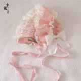 Pink White Lace Lolita Headdress
