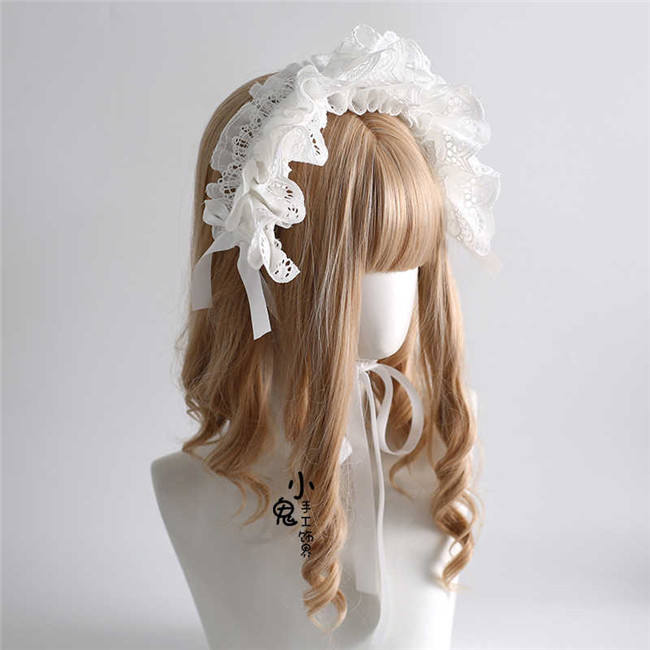 White Lace Lolita Headdress