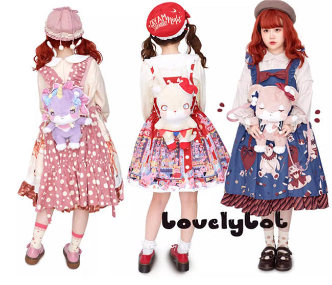 Lovely Lota Fox in the Circus Lolita Bag 34cm high